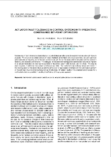 Actuator fault tolerance in control systems with predictive constrained set-point optimizers