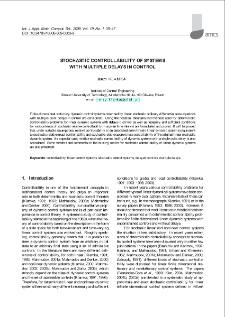 Stochastic controllability of systems with multiple delays in control