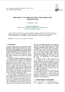 Reachability of cone fractional continuous-time linear systems