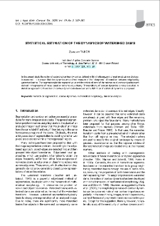 Statistical estimation of the dynamics of watershed dams