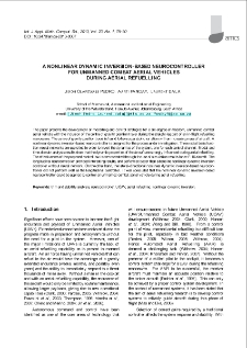 A nonlinear dynamic inversion-based neurocontroller for unmanned combat aerial vehicles during aerial refuelling