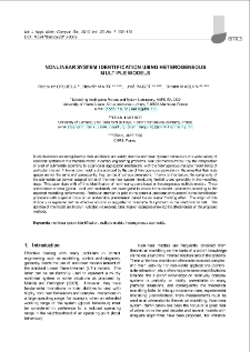 Nonlinear system identification using heterogeneous multiple models