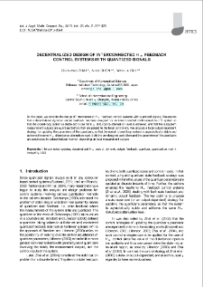 Decentralized design of interconnected H[the sign of infinity] feedback control systems with quantized signals