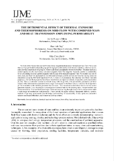 The detrimental effect of thermal exposure and thermophoresis on mhd flow with combined mass and heat transmission employing permeability