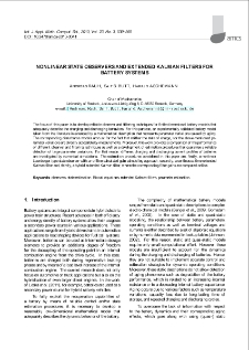 Nonlinear state observers and extended Kalman filters for battery systems