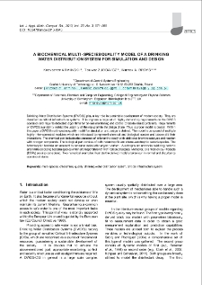 A biochemical multi-species quality model of a drinking water distribution system for simulation and design