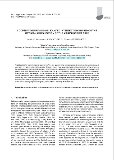 Cooperative driving at isolated intersections based on the optimal minimization of the maximum exit time