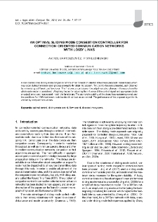 An optimal sliding mode congestion controller for connection-oriented communication networks with lossy links