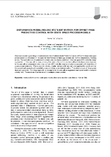 Disturbance modeling and state estimation for offset-free predictive control with state-space process models