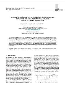 A 2D system approach to the design of a robust modified repetitive-control system with a dynamic output-feedback controller