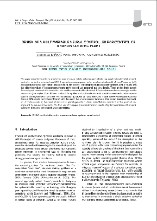 Design of a multivariable neural controller for control of a nonlinear MIMO plant