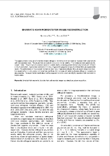 Bivariate Hahn moments for image reconstruction