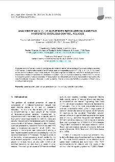 Analysis of an M|G|1|R queue with batch arrivals and two hysteretic overload control policies