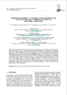 Improving the stability of discretization zeros with the Taylor method using a generalization of the fractional-order hold