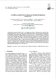 A hybrid algorithm for solving inverse problems in elasticity