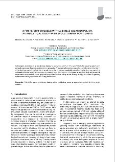 A finite-buffer queue with a single vacation policy: An analytical study with evolutionary positioning