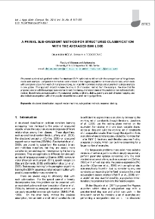 A primal sub-gradient method for structured classification with the averaged sum loss