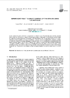 Supervisory fault tolerant control of the GTM UAV using LPV methods