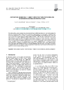 A situation-based multi-agent architecture for handling misunderstandings in interactions