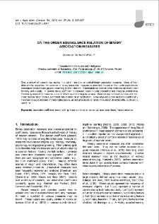 On the order equivalence relation of binary association measures
