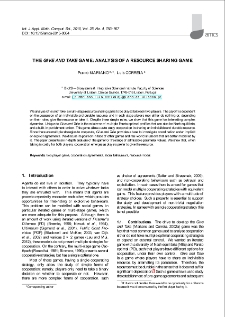 The "Give and Take" game: Analysis of a resource sharing game