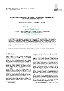 Modelling DNA and RNA secondary structures using matrix insertion-deletion systems