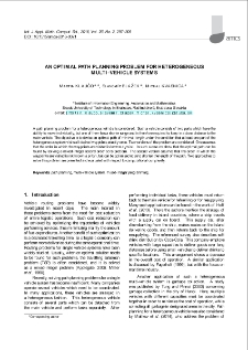 An optimal path planning problem for heterogeneous multi-vehicle systems