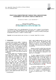 Fractional descriptor continuous-time linear systems described by the Caputo-Fabrizio derivative