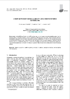 A new sufficient schedulability analysis for hybrid scheduling