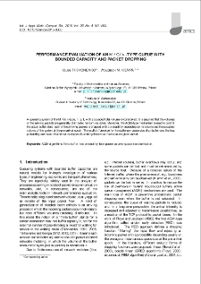 Performance evaluation of an M/G/n-type queue with bounded capacity and packet dropping