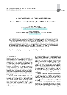 A comparison of hole-filling methods in 3D