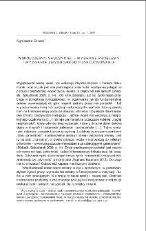 Współczesny nauczyciel - wybrane problemy i wyzwania zawodowego funkcjonowania = The contemporary teacher - sellected requirements and challenges of professional functioning