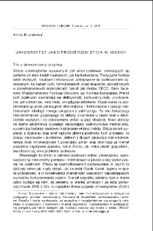 Uniwersytet jako przestrzeń życia w ideach = University as a space for living among ideas