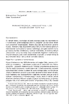 Parametryzacja, humanistyka i los mieszkańców Rapa Nui = Parametrization, the humanities, and the fate of the people from Rapa Nui