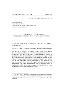 Etyka e-sportu jako element wielopoziomowego systemu normatywnego = E-sports ethics as an element of a multi-level normativesystem