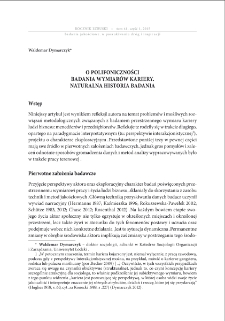 O polifoniczności badania wymiarów kariery. Naturalna historia badania = About poliphonic of research on carrier dimensions. A natural history of the research