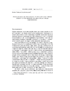 Podejmowanie zachowań ryzykownych przez osoby o psychopatycznej strukturze osobowości = Risk behaviours of people with psychopatic personality structure