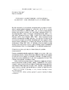 Przejawy agresywności współczesnej młodzieży i ich uwarunkowania rodzinne = Manifestations of aggressiveness of contemporary youth and their family determinants
