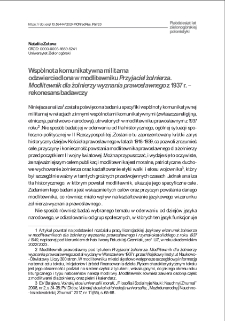 Wspólnota komunikatywna militarna odzwierciedlona w modlitewniku "Przyjaciel żołnierza. Modlitewnik dla żołnierzy wyznania prawosławnego" z 1937 r. - rekonesans badawczy = The military communicative community reflected in the prayer book "A Soldier`s Friend. A prayer book for soldiers of the Orthodox faith" from 1937 - research reconnaissance