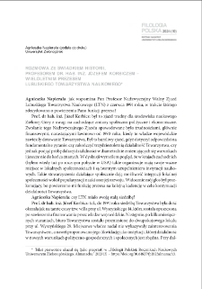 Rozmowa ze świadkiem historii, profesorem dr. hab. inż. J&oacute;zefem Korbiczem - wieloletnim prezesem Lubuskiego Towarzystwa Naukowego