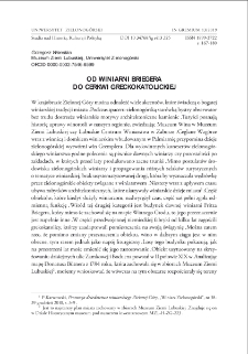 Od winiarni Briegera do cerkwi greckokatolickiej = From Brieger`s winery to greek orthodox church