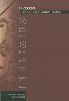 In Gremium : studia nad historią, kulturą i polityką, tom 14 - spis treści