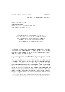 W stronę zintegrowanych badań regionalistycznych. Kilka refleksji na marginesie konferencji "Ziemia Lubuska jako przedmiot badań" (Zielona Góra, 24-25 maja 2023) = Towards integrated regionalist research: reflections on the conference "Ziemia Lubuska jako przedmiot badań" [Lubuskie Region as an object of research] (Zielona Gora, 24-25 may 2023)