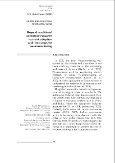 Beyond traditional consumer research - current adoption and next steps for neuromarketing