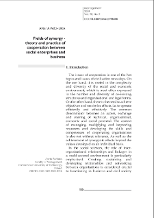 Fields of synergy - theory and practice of cooperation between social enterprises and business
