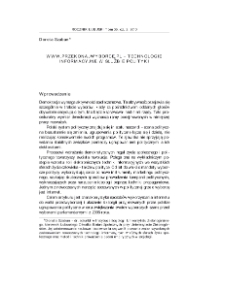 www.przekonajwyborcę.pl - technologie informacyjne w służbie polityki = www.przekonajwyborce.pl: information technologies in political service