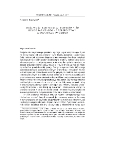 Możliwości kompensacji skutków niżu demograficznego - z perspektywy szkolnictwa wyższego = Possibilities of compensating the effects of demographic decline - from the perspective of higher education