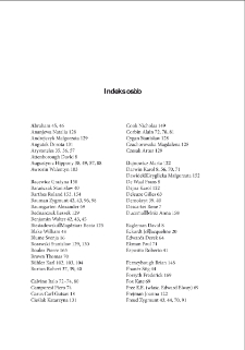 W uniwersum emocji: literatura, nauka, sztuka - indeks osób