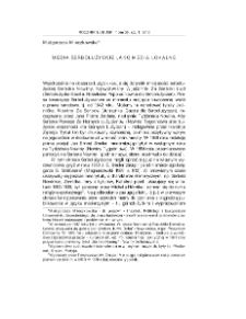 Media serbołużyckie jako media lokalne = Sorbian media as the local media