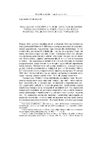Realizacja koncepcji Euromiasta Gubin-Guben próbą zacieśnienia współpracy na rzecz rozwoju polsko-niemieckiego porganicza = Realization of the Eurocity concept Gubin-Guben as an attempt to enhance cooperation for the development of Polish-German borderland